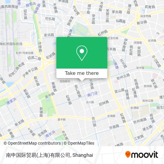 南申国际贸易(上海)有限公司 map