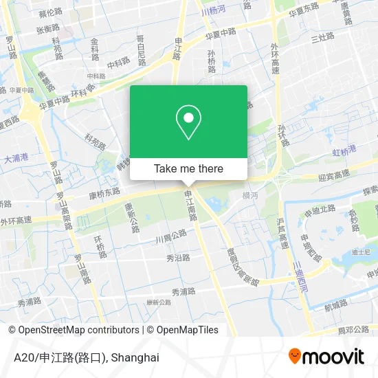 A20/申江路(路口) map