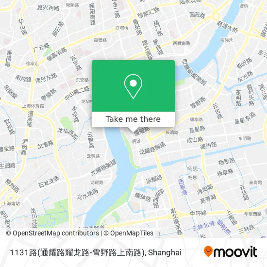 1131路(通耀路耀龙路-雪野路上南路) map