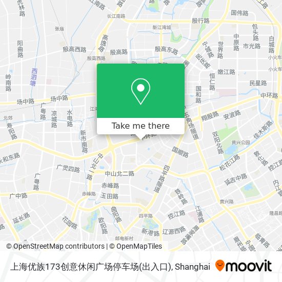 上海优族173创意休闲广场停车场(出入口) map