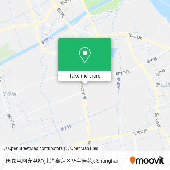 国家电网充电站(上海嘉定区华亭佳苑) map