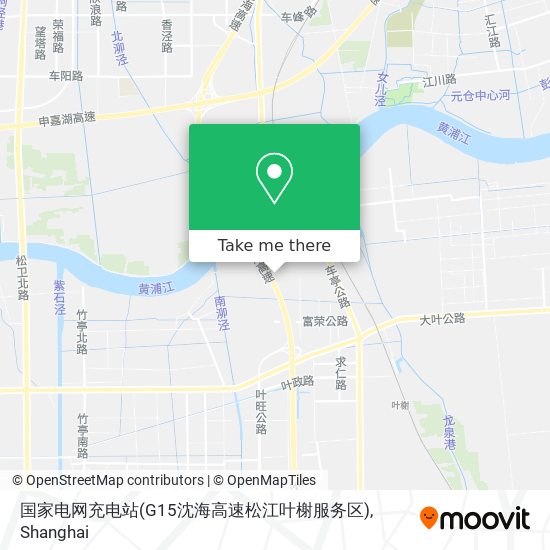 国家电网充电站(G15沈海高速松江叶榭服务区) map