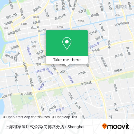 上海租家酒店式公寓(尚博路分店) map
