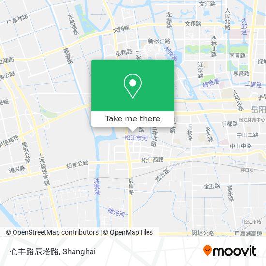 仓丰路辰塔路 map