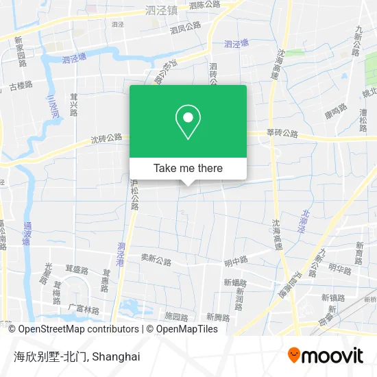 海欣别墅-北门 map