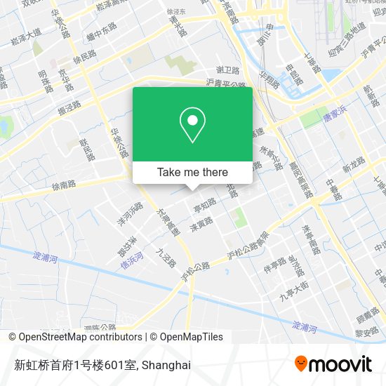 新虹桥首府1号楼601室 map