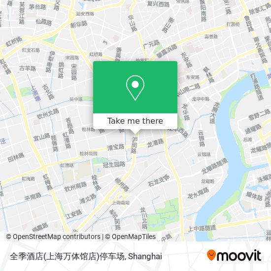 全季酒店(上海万体馆店)停车场 map