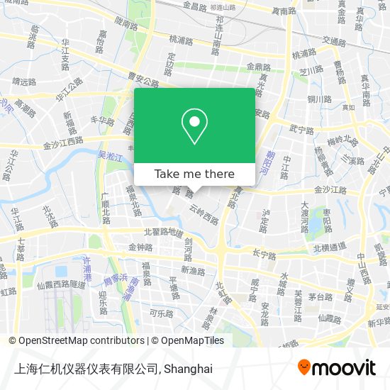 上海仁机仪器仪表有限公司 map