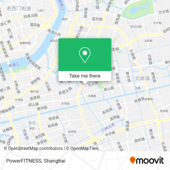 PowerFITNESS map