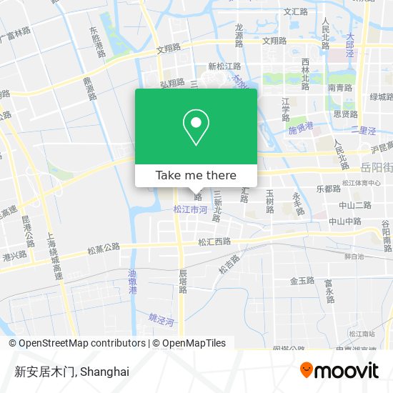 新安居木门 map