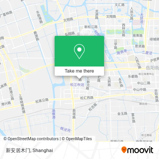 新安居木门 map