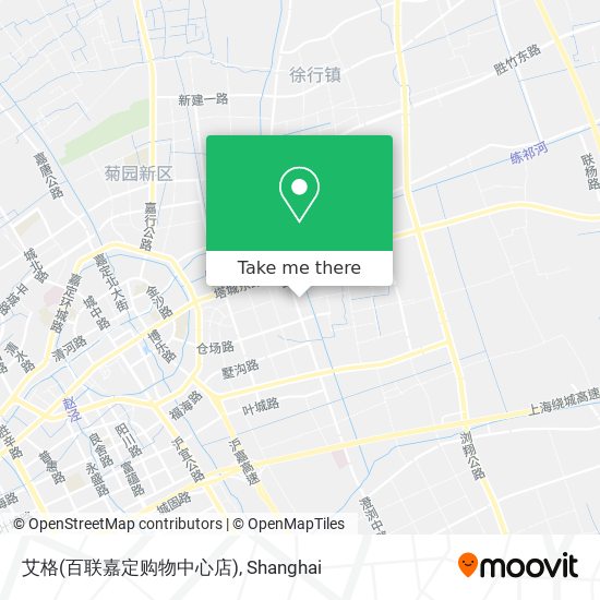 艾格(百联嘉定购物中心店) map