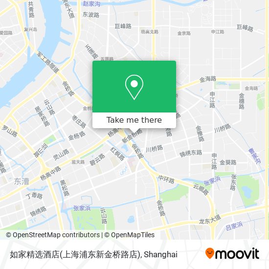 如家精选酒店(上海浦东新金桥路店) map