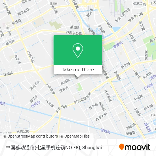 中国移动通信(七星手机连锁NO.78) map