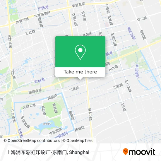 上海浦东彩虹印刷厂-东南门 map