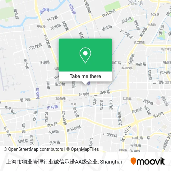 上海市物业管理行业诚信承诺AA级企业 map