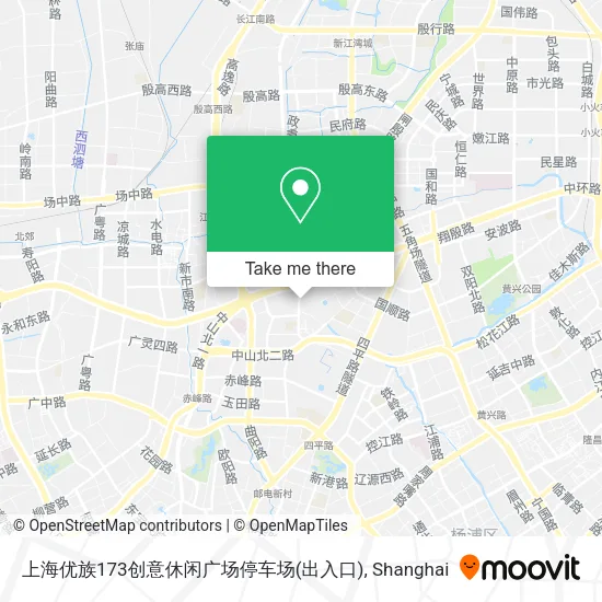 上海优族173创意休闲广场停车场(出入口) map