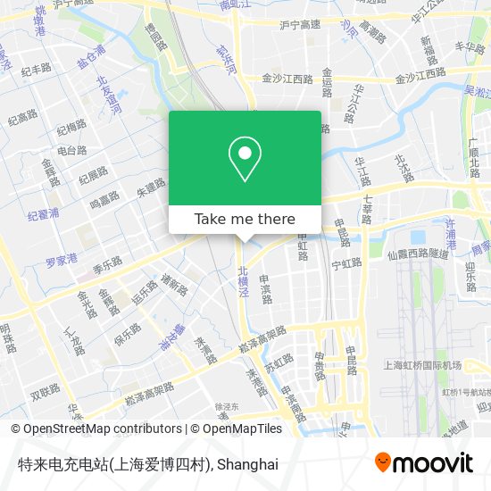 特来电充电站(上海爱博四村) map
