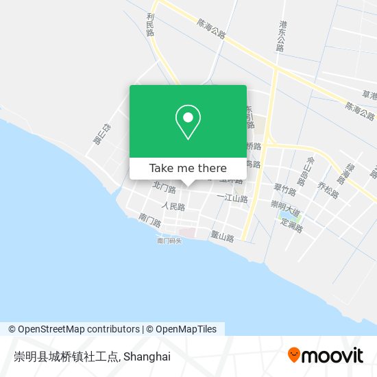 崇明县城桥镇社工点 map