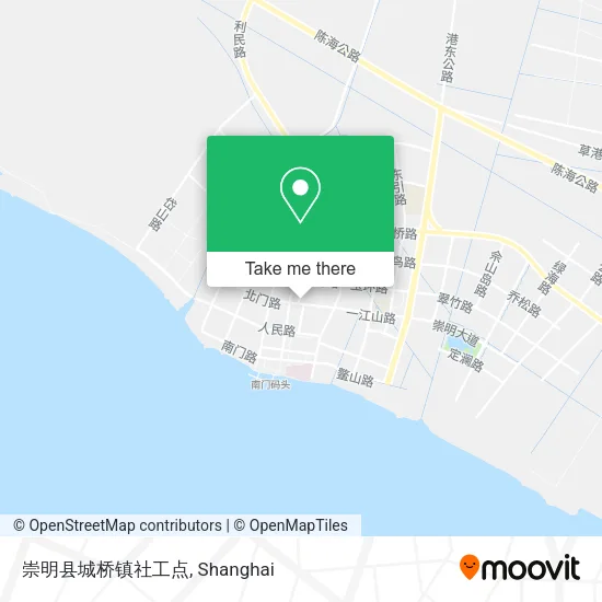 崇明县城桥镇社工点 map