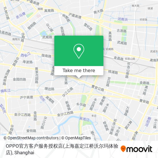 OPPO官方客户服务授权店(上海嘉定江桥沃尔玛体验店) map