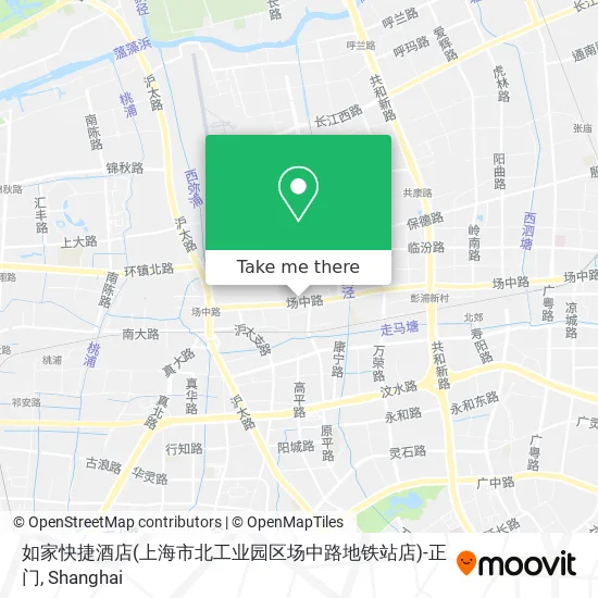 如家快捷酒店(上海市北工业园区场中路地铁站店)-正门 map