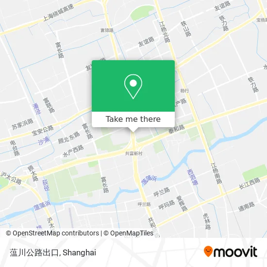 蕰川公路出口 map