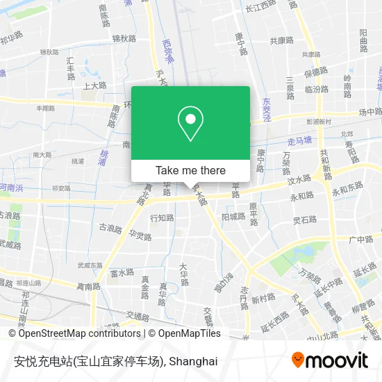 安悦充电站(宝山宜家停车场) map