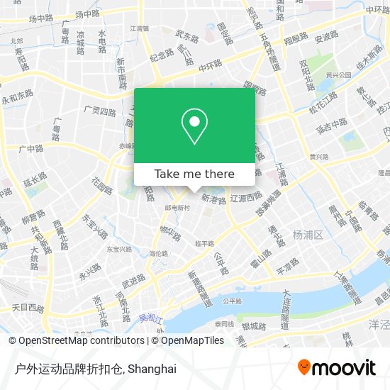 户外运动品牌折扣仓 map