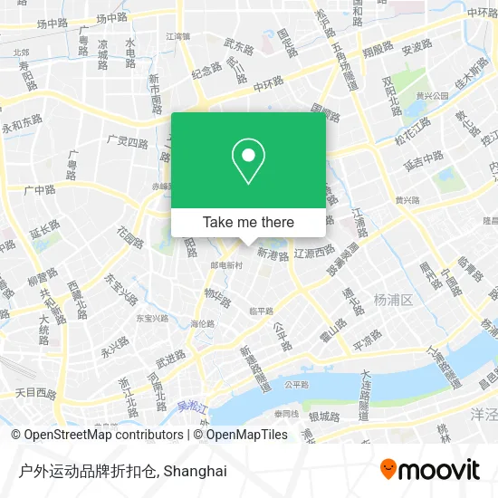 户外运动品牌折扣仓 map