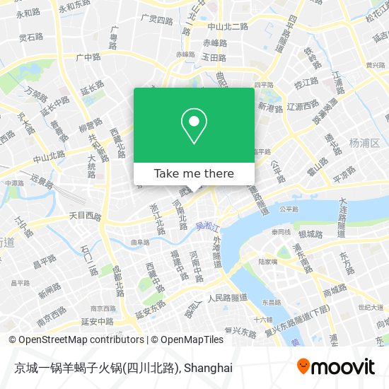 京城一锅羊蝎子火锅(四川北路) map
