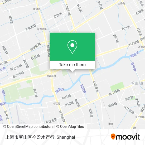 上海市宝山区今盈水产行 map