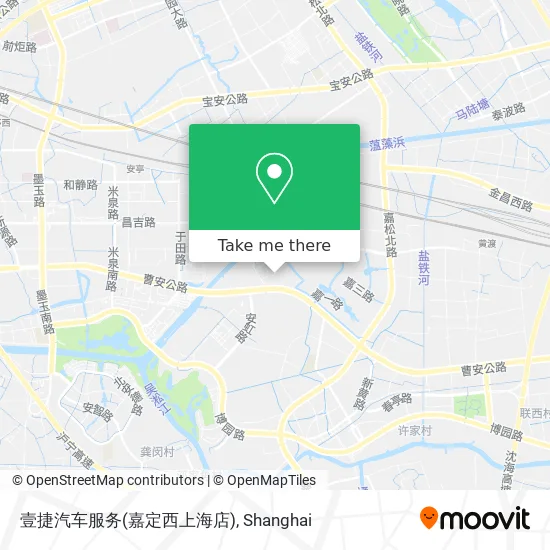壹捷汽车服务(嘉定西上海店) map