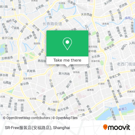 SR-Free服装店(安福路店) map
