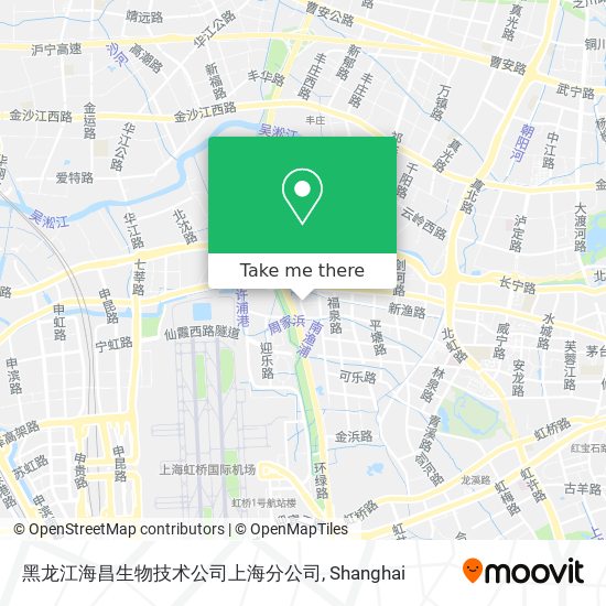 黑龙江海昌生物技术公司上海分公司 map