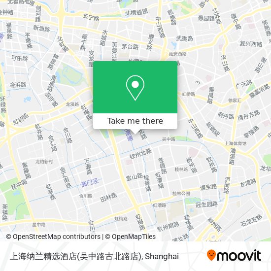 上海纳兰精选酒店(吴中路古北路店) map