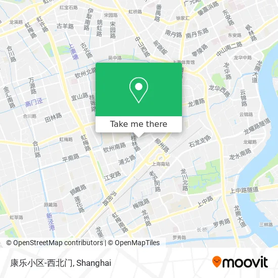 康乐小区-西北门 map