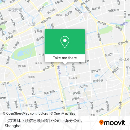 北京国脉互联信息顾问有限公司上海分公司 map