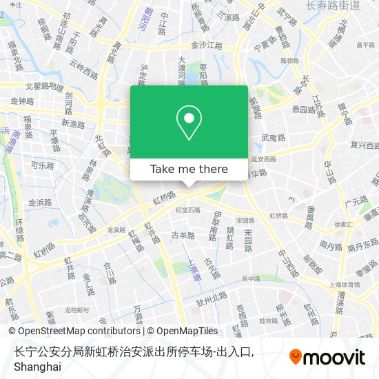 长宁公安分局新虹桥治安派出所停车场-出入口 map