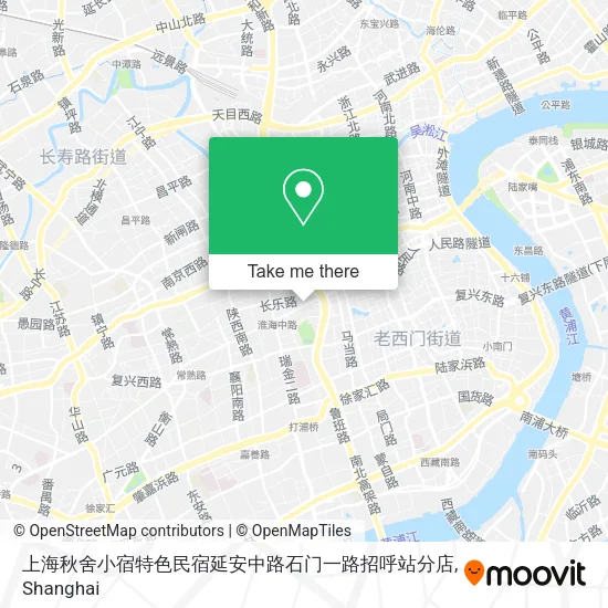 上海秋舍小宿特色民宿延安中路石门一路招呼站分店 map