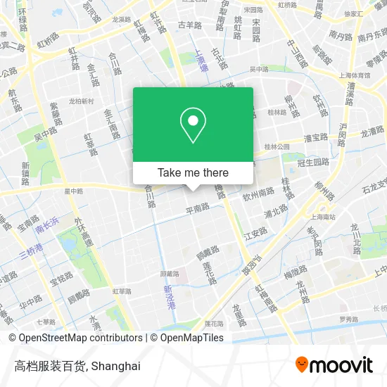 高档服装百货 map