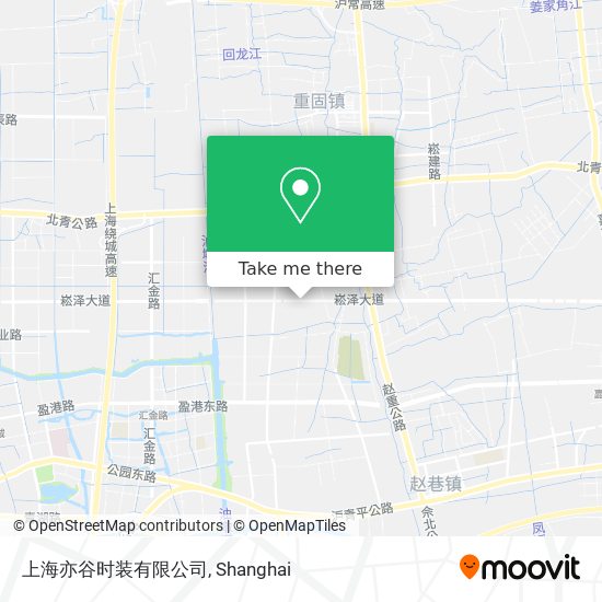 上海亦谷时装有限公司 map