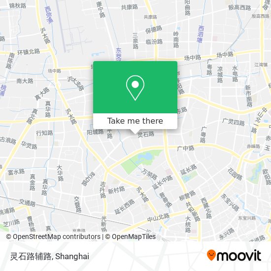 灵石路辅路 map