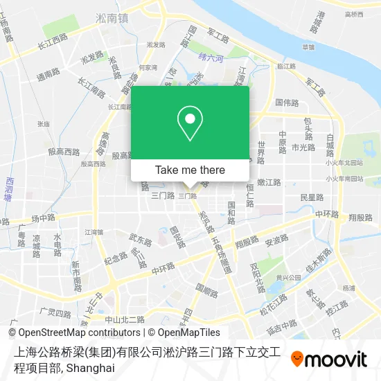 上海公路桥梁(集团)有限公司淞沪路三门路下立交工程项目部 map