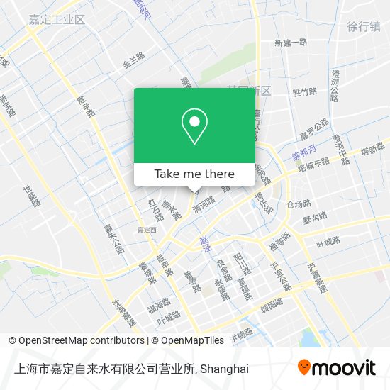 上海市嘉定自来水有限公司营业所 map