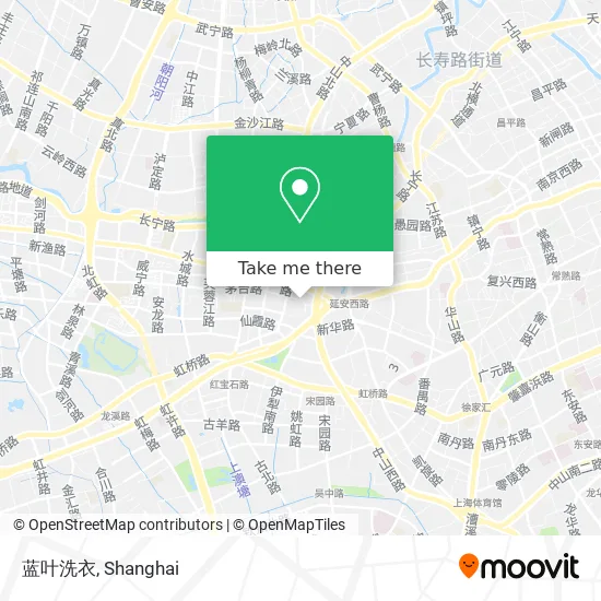 蓝叶洗衣 map