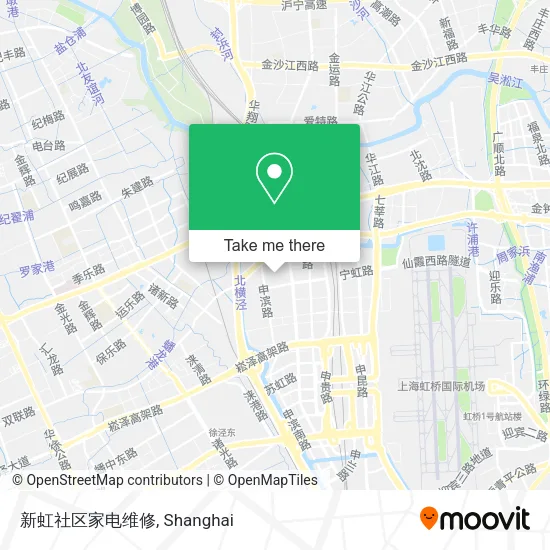 新虹社区家电维修 map
