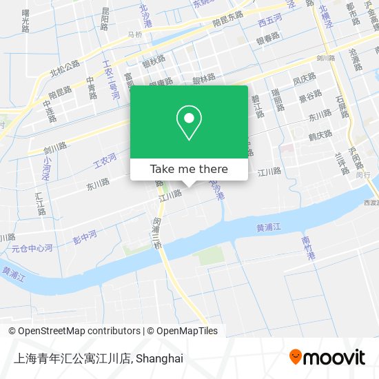 上海青年汇公寓江川店 map