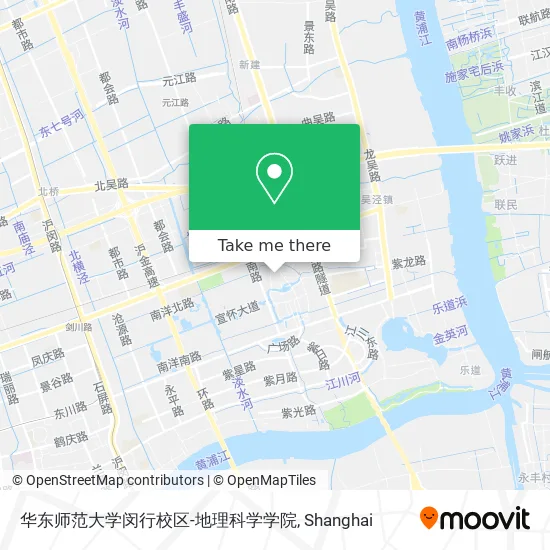 华东师范大学闵行校区-地理科学学院 map