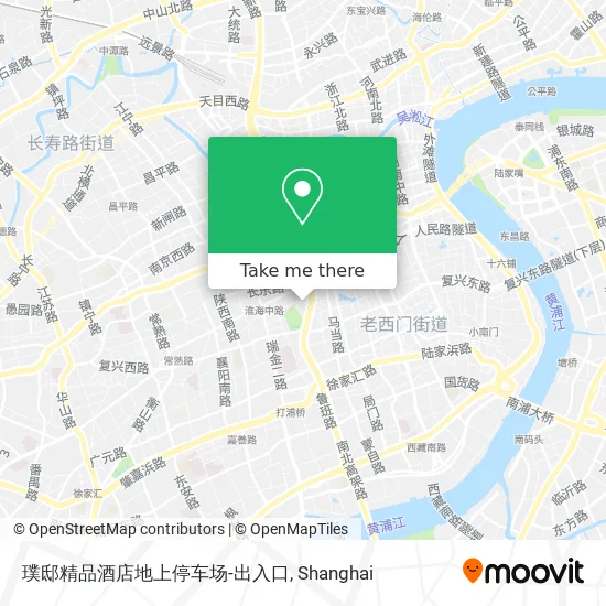 璞邸精品酒店地上停车场-出入口 map